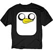 Adventure Time Gunther Face Black T-Shirt
